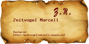 Zeitvogel Marcell névjegykártya